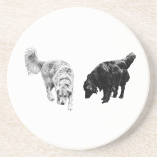 Nachttisch-Hush — Retriever Duo Getränkeuntersetzer