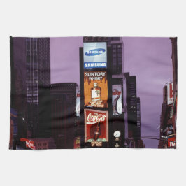 Nachtverkehr auf dem New York Times Square Geschirrtuch