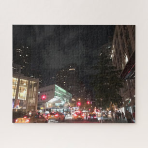 Nachtverkehr im Lincoln Center New York City NYC