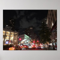 Nachtverkehr im Lincoln Center New York City NYC