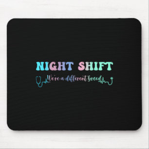 Nachtverschiebung Unterschiedliche Rasse Stethosco Mousepad