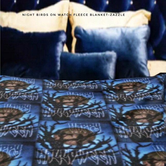 Nachtvögel im Auge Fleecedecke (Von Creator hochgeladen)