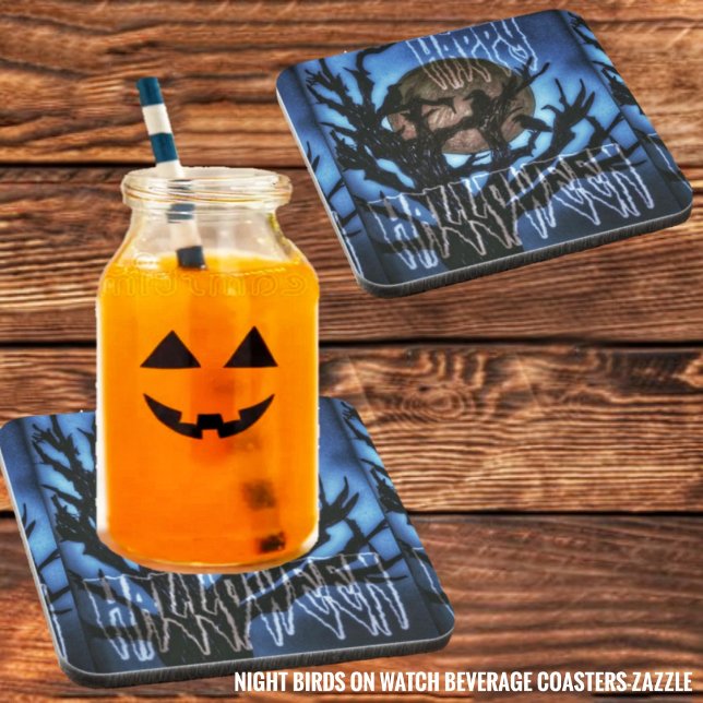 Nachtvögel im Auge Getränkeuntersetzer (Von Creator hochgeladen)