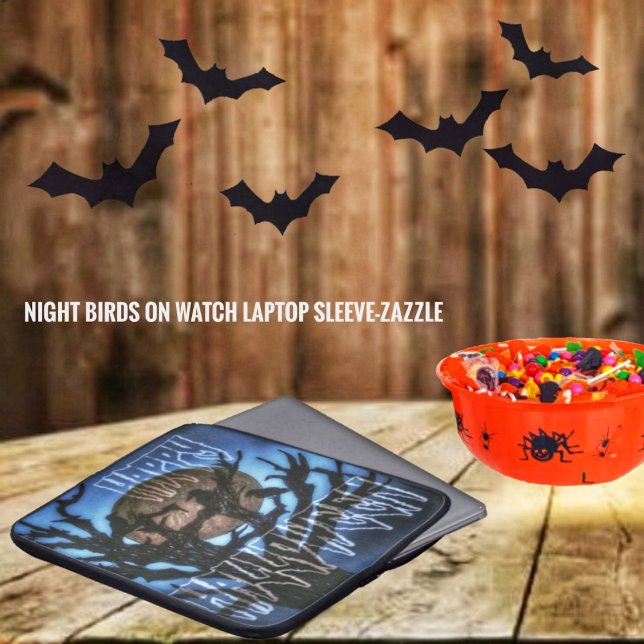 Nachtvögel im Auge Laptopschutzhülle (Von Creator hochgeladen)