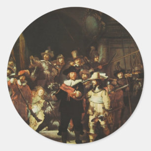 Nachtwache Runder Aufkleber