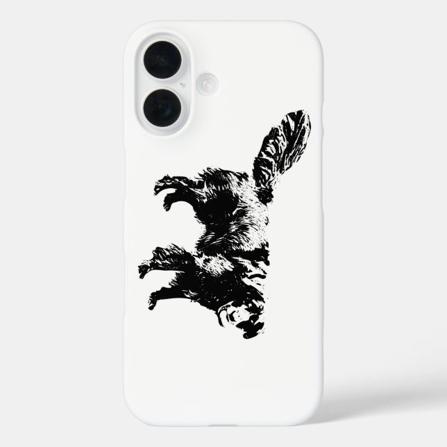 Nachtwache, spielerisches Herz iPhone 16 Hülle (Rückseite)