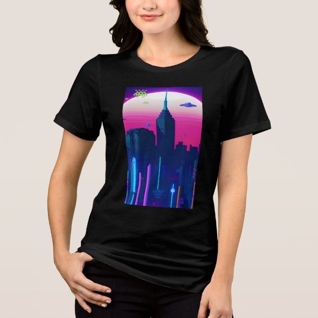 Nachtwache und Vapor Daze Tri-Blend Shirt (Vorderseite)