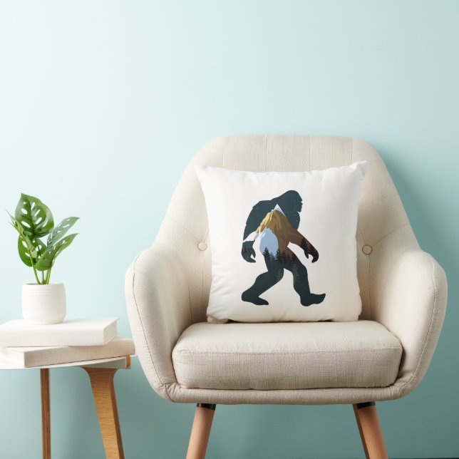 Nachtwald Bigfoot Kissen (Stuhl )