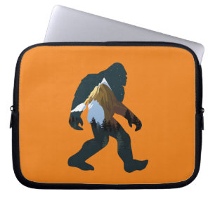 Nachtwald Bigfoot Laptopschutzhülle