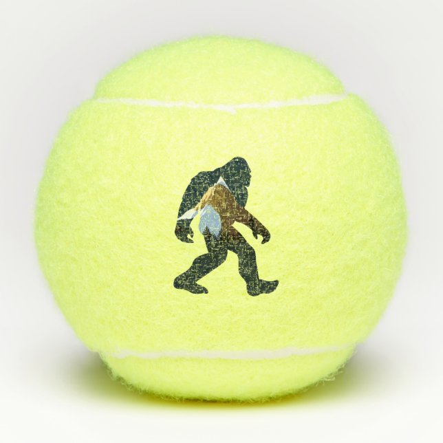 Nachtwald Bigfoot Tennisbälle (Vorderseite)