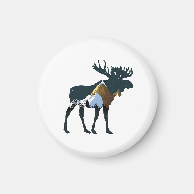 Nachtwaldmoose Magnet (Vorne)