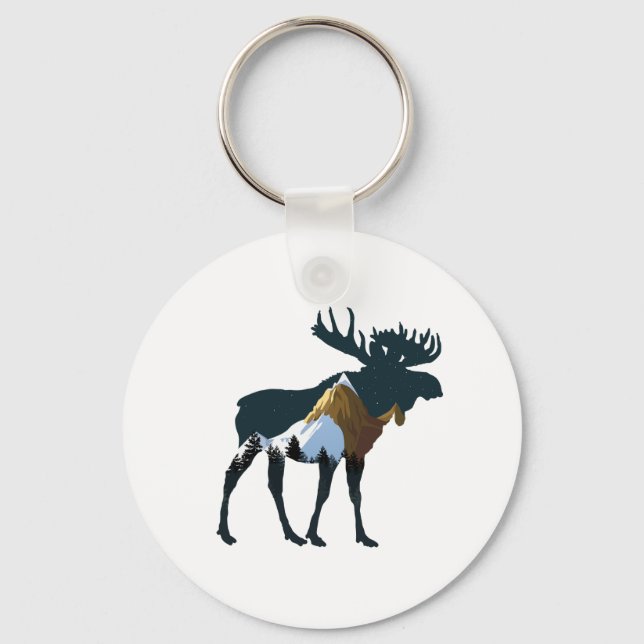 Nachtwaldmoose Schlüsselanhänger (Vorderseite)