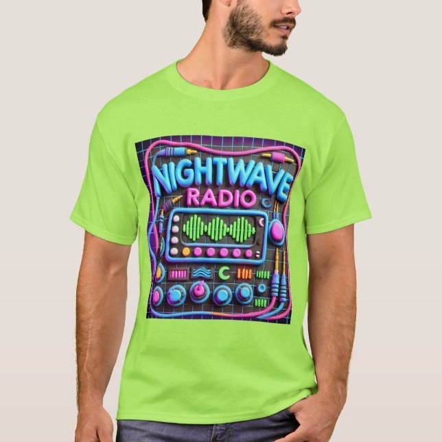 NACHTWAVE RADIO CLAYMATION LOGO TSHIRT (Vorderseite)