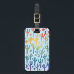 Nachtwüste Cacti Rainbow BLue Pattern Wasserfarbe Gepäckanhänger<br><div class="desc">Karo aus diesem Kakteen und Monden Muster Regenbogen auf blau auf diesem niedlichen Gepäckanhänger. Anpassen mit einem Anfangsnamen oder Text - Fügen Sie Ihre Kontaktdaten auf der Rückseite ein. Handgemalt von mir für dich! Und vergewissern Sie sich, dass mein Shop für weitere Produkte und Designs Karo! Und natürlich kommen Sie...</div>
