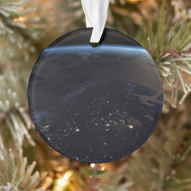 Nachtzeit in Nordeuropa Ornament (Baum)
