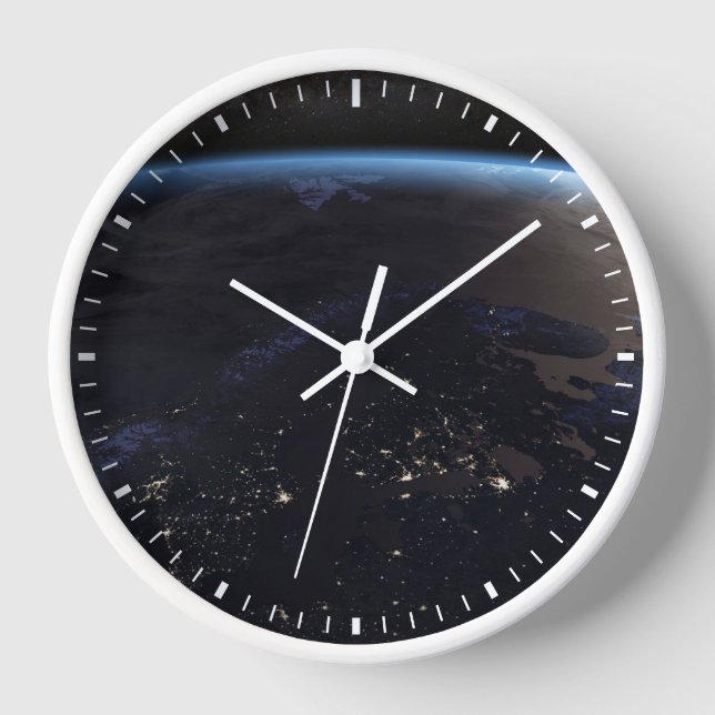 Nachtzeit in Nordeuropa Uhr (Vorderseite)