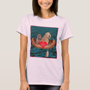 Nachtzeit-Kanu-Fahrt mit bestem Freund T-Shirt
