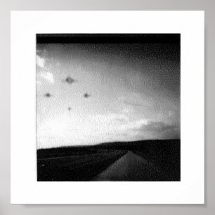 Nachtzeit-Ufos Poster