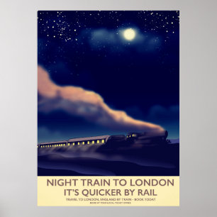 Nachtzug nach London. Poster