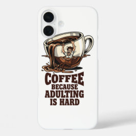 Nachvollziehbarer Erwachsenenhumor Kaffeeliebhaber iPhone 16 Plus Hülle