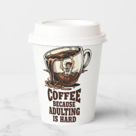 Nachvollziehbarer Erwachsenenhumor Kaffeeliebhaber Pappbecher