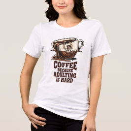 Nachvollziehbarer Erwachsenenhumor Kaffeeliebhaber Tri-Blend Shirt