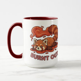 Nachvollziehbares "Ausgebranntes" Rotes Panda – Sü Tasse