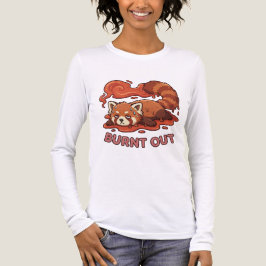 Nachvollziehbares "Ausgebranntes" Rotes Panda – Sü Tri-Blend Shirt