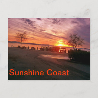 Nachweiskarte für die Sunshine Coast Postkarte