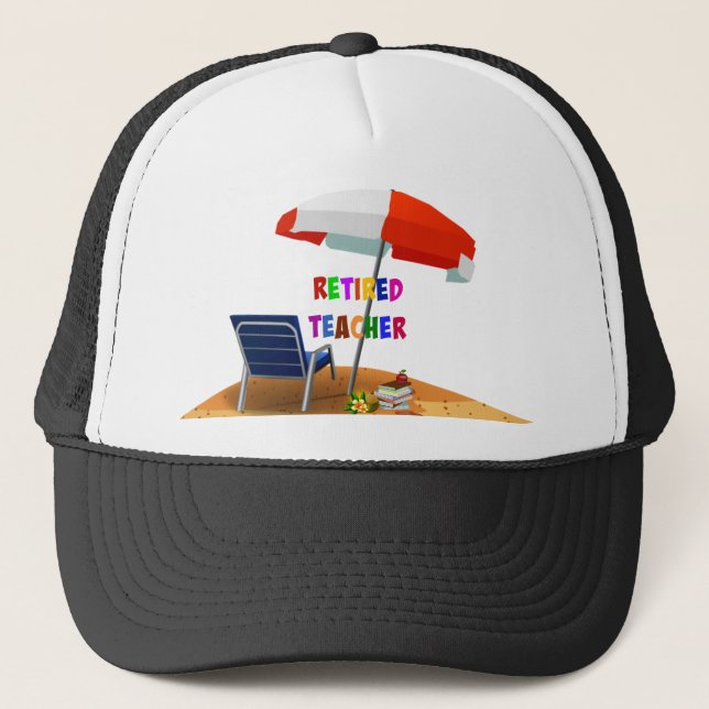 Nachwuchslehrer, Beach Scene (überarbeitet) Truckerkappe (Vorderseite)