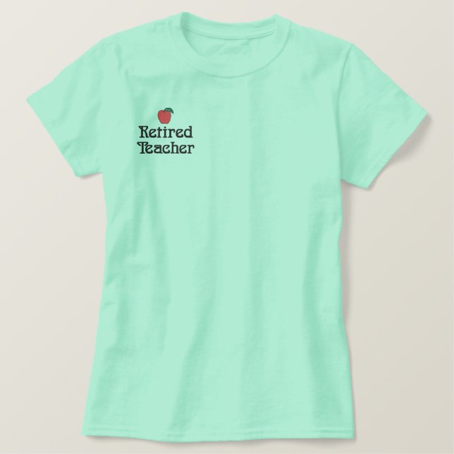 Nachwuchslehrer besticktes Shirt (Design vorne)