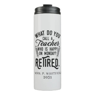 Nachwuchslehrer Leiter Schulversicherung Custom Thermosbecher