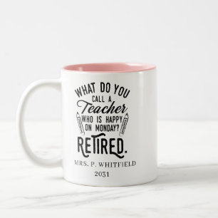 Nachwuchslehrer Leiter Schulversicherung Custom Zweifarbige Tasse
