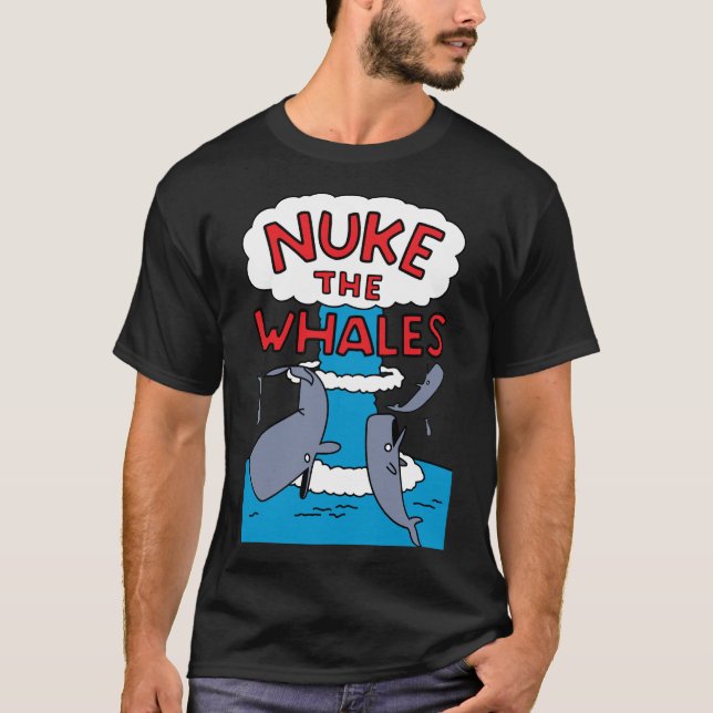 Nacken Der klassische T - Shirt der Wale (Vorderseite)