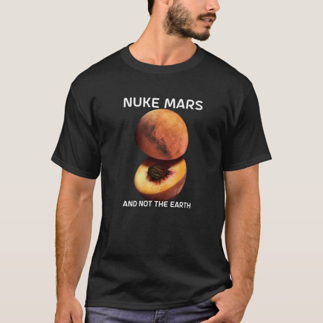 Nacken Mars und nicht die Erde für Astronomen Red  T-Shirt (Vorderseite)