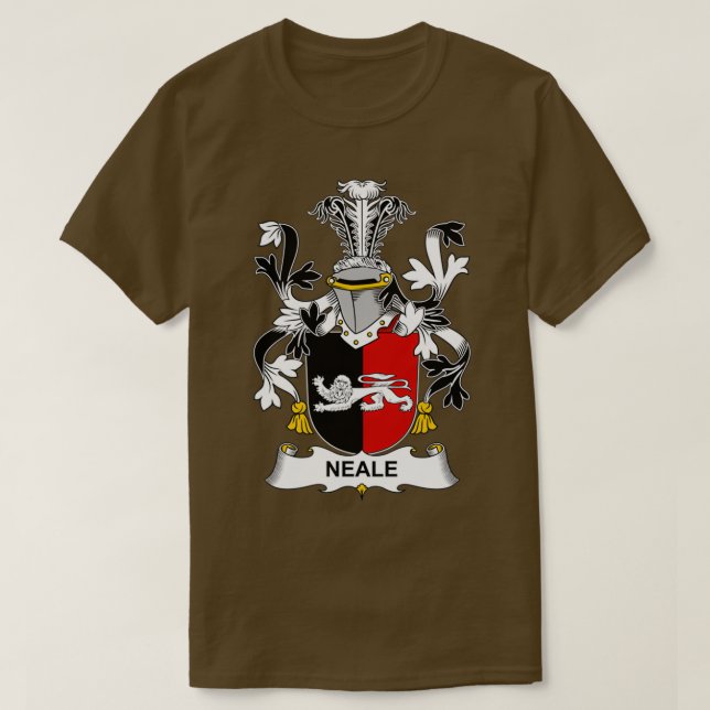 Nackenmatte des Familienwappens T-Shirt (Design vorne)