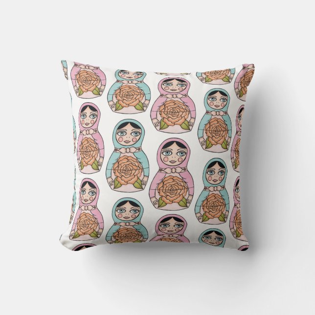 Nacking Puppe matryoshka Kissen Kissen Kissen (Vorderseite)