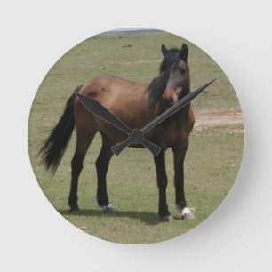 Nacoma Mustang Runde Wanduhr