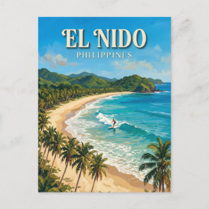 Nacpan Beach, El Nido Philippinen Postkarte