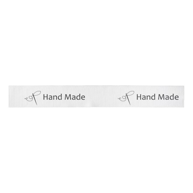 Nadel und Thread Hand Made Ribbon Ripsband (Vorderseite)