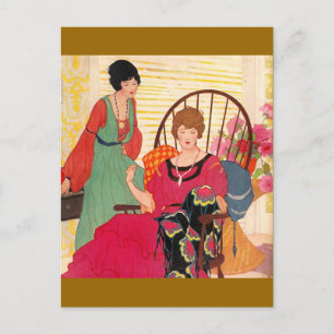 Nadelarbeit Vintage 1923 Postkarte