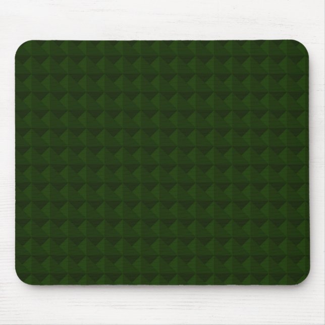 Nadelgrün, fest, geometrisch. mousepad (Vorne)