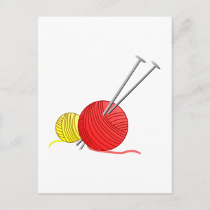 Nadeln und Garne Postkarte