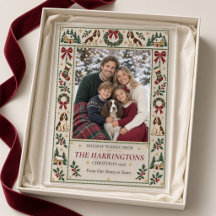 Nadelspitzen-Weihnachtshunde Familienfoto Acryl