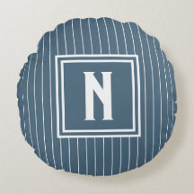 Nadelstreifen - Navy + Weiß