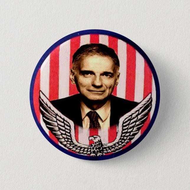 Nader-Adlerknopf Button (Vorderseite)