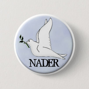 Nader-Friedenstauben-Knopf Button