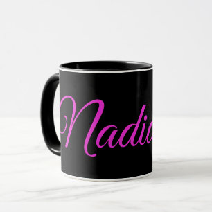 Nadia, Name Logo für australische Wildtiere, Tasse