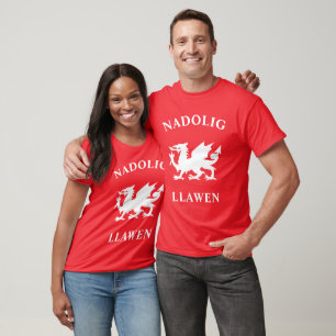 Nadolig Llawen Frohe Weihnachten keltischer walisi T-Shirt