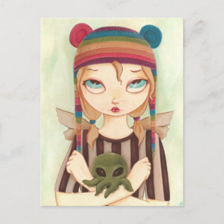 Nadya - Fairy girl Cthulhu Postkarte